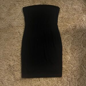 Black Strapless Dress